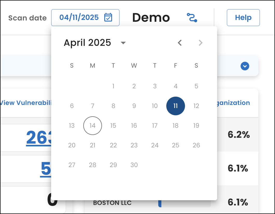 scan date field calendar
